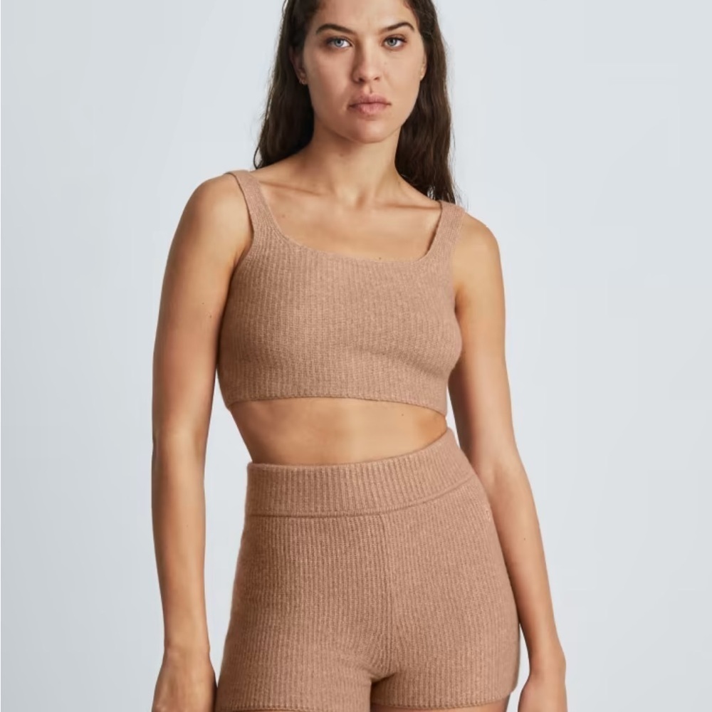 New Everlane The Cozy Stretch Tank in Camel